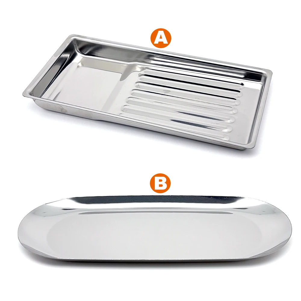 Medical Lab Instruments - Plateau médical dentaire en acier inoxydable,
